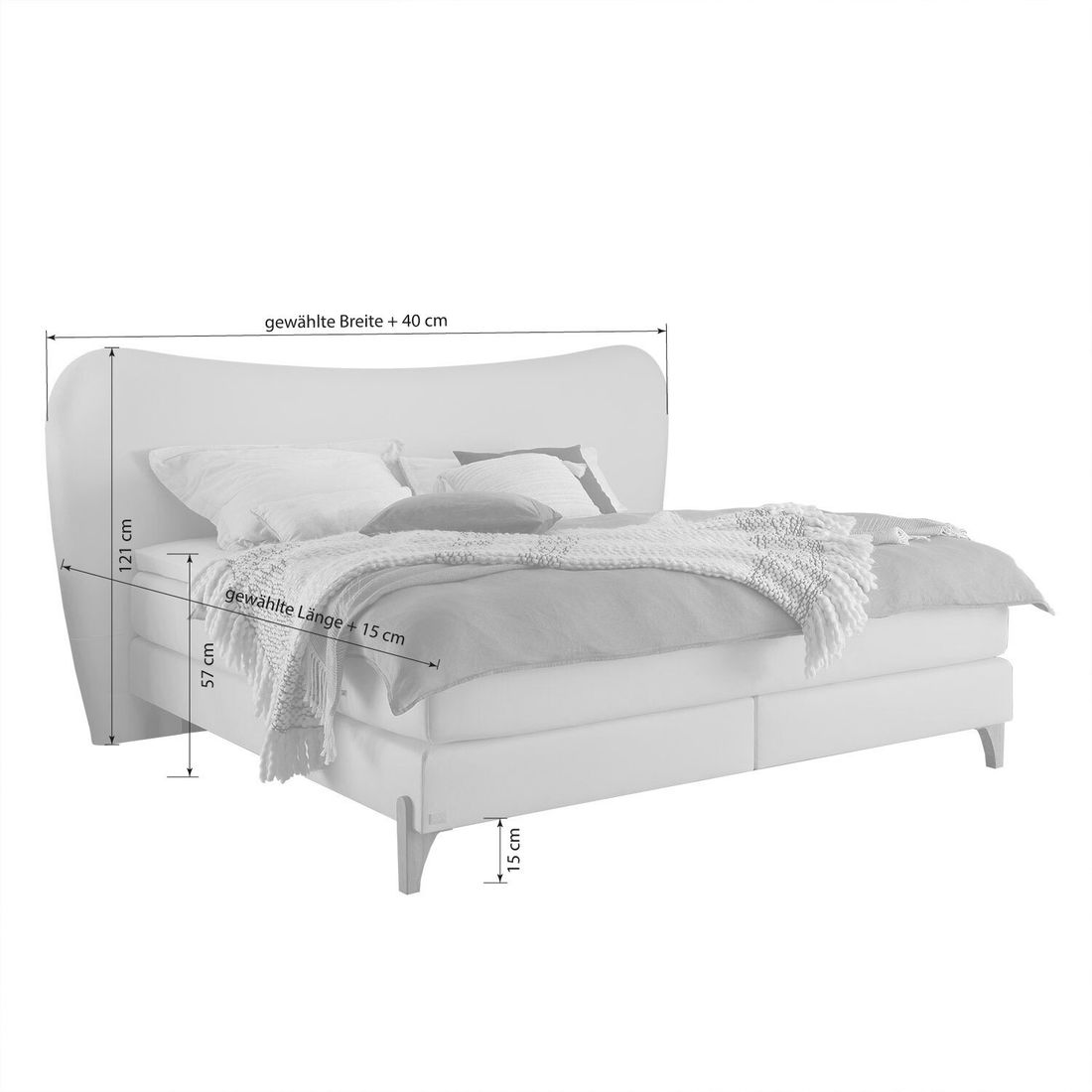 Boxspringbett Abelia Kunstleder