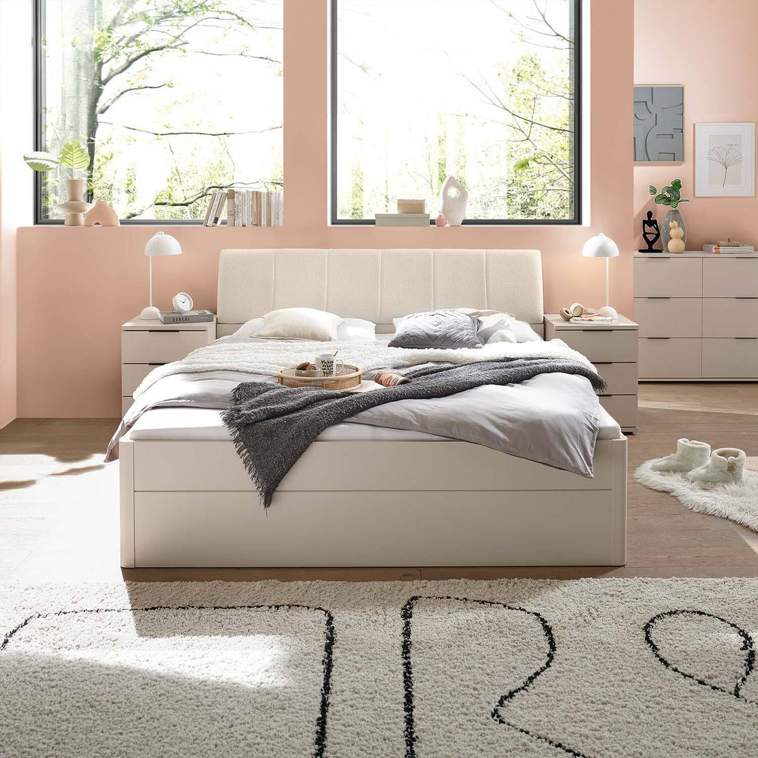 Bett Amplia Komfort mit Schubkasten 180x200cm