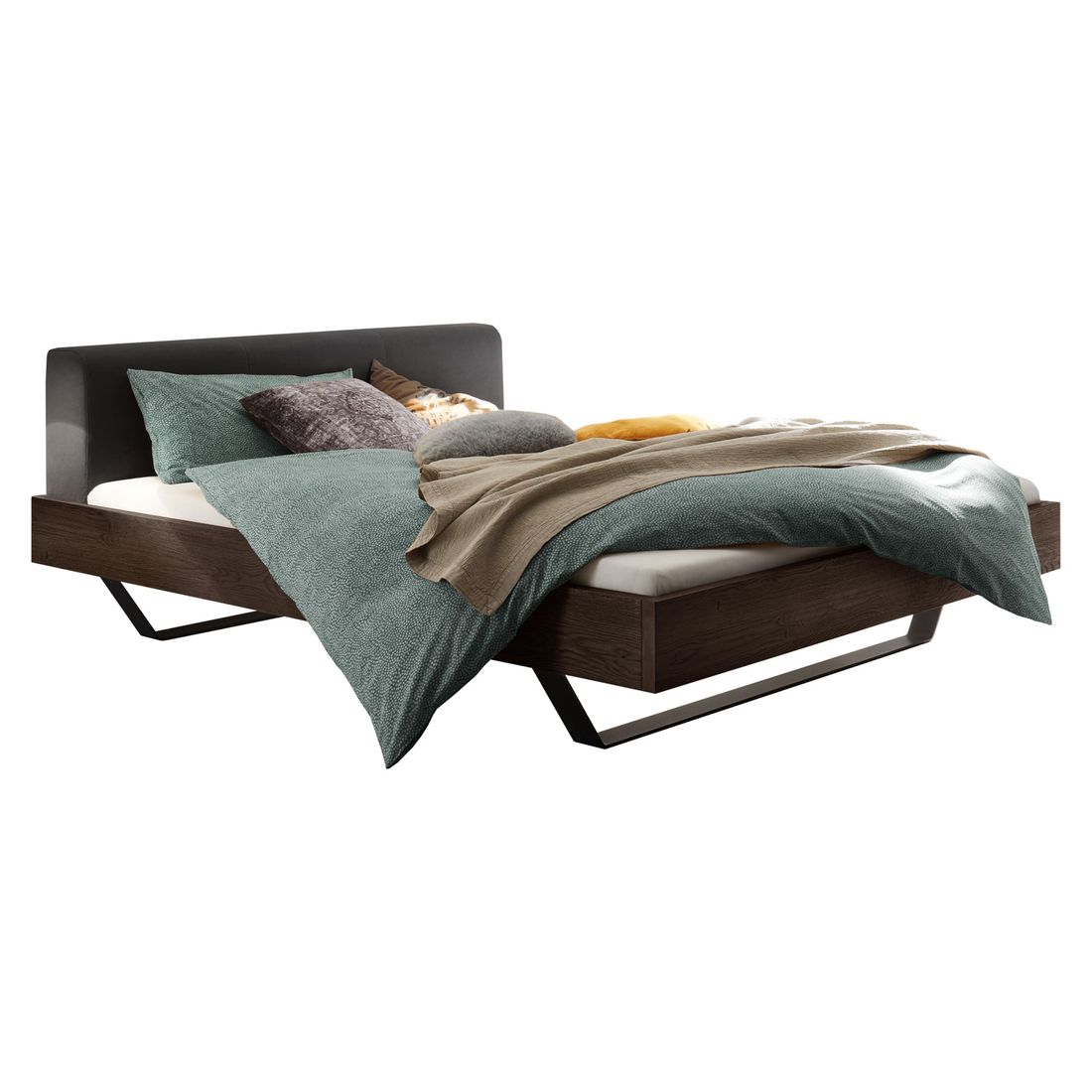 Bett Cenadro Wildeiche Massivholz