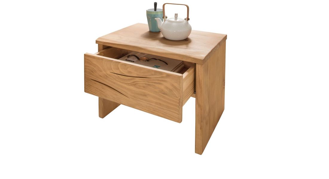 Nachttisch Cuamba Fichte Massivholz H 42 cm
