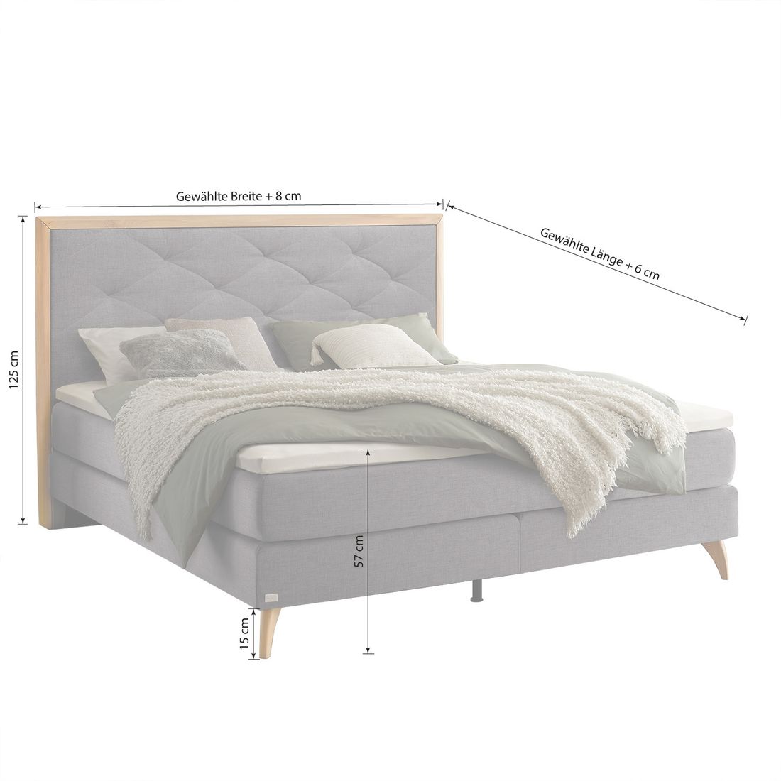 Boxspringbett Soren Webstoff