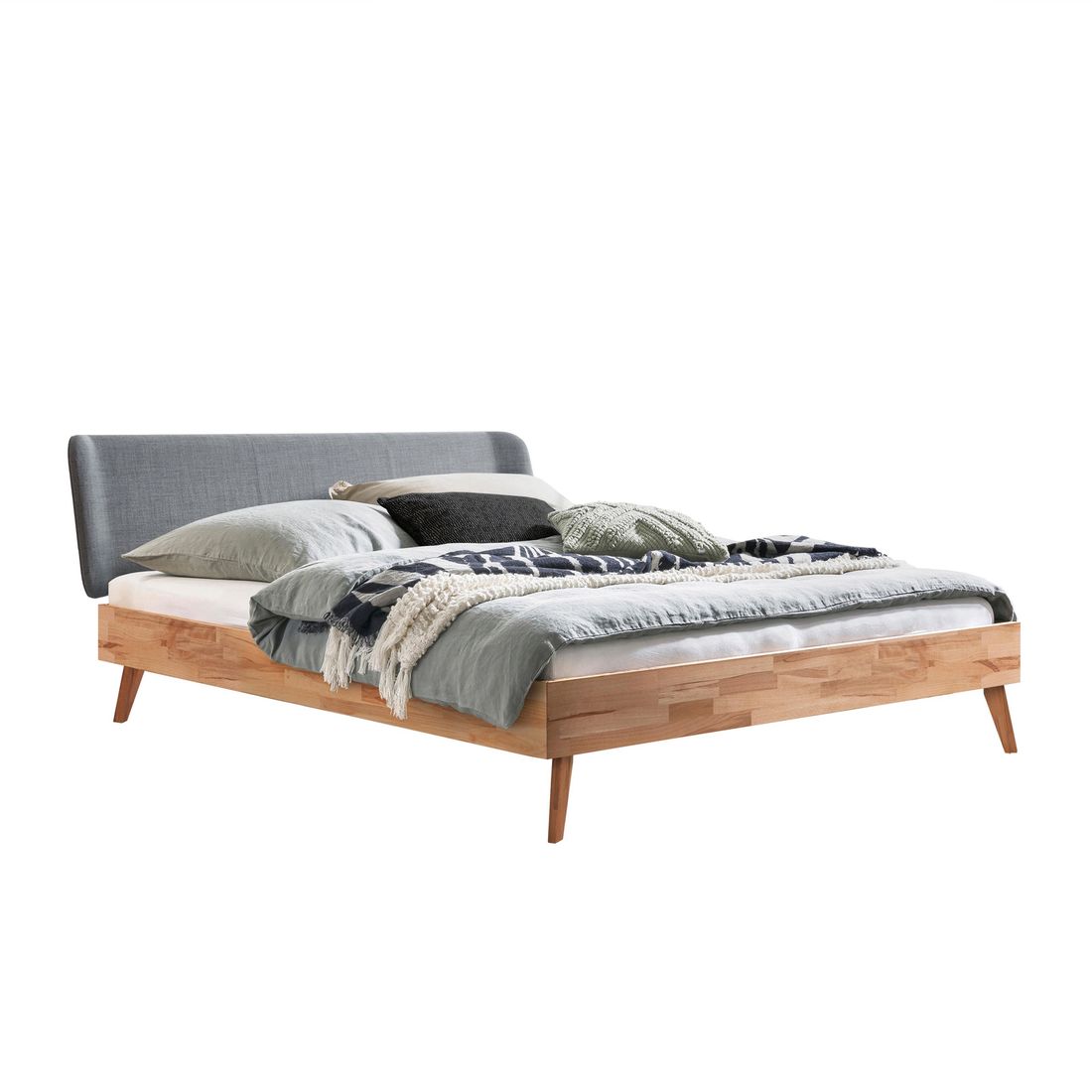 Bett Akana Kernbuche Massivholz
