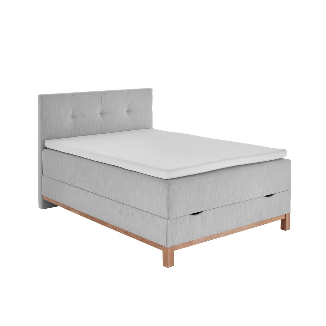 Boxspringbett Alamea Webstoff mit Bettkasten