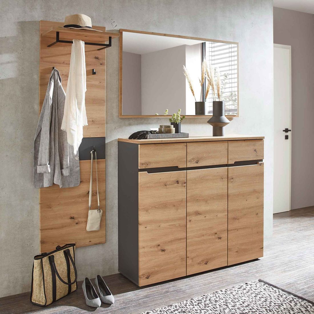 Innostyle Memphis Schuhschrank 120x38x107cm