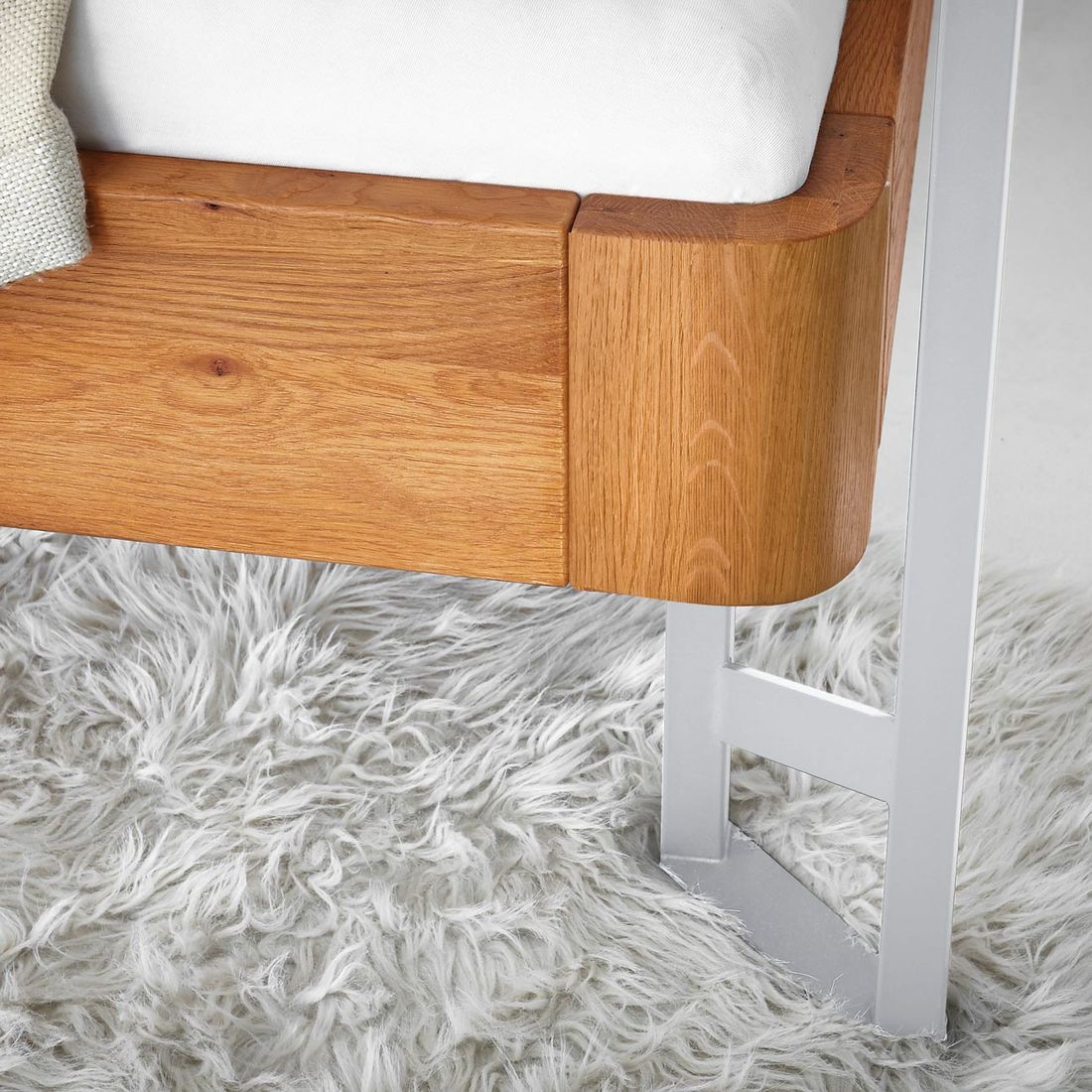 Himmelbett Ketevan Eiche Massivholz