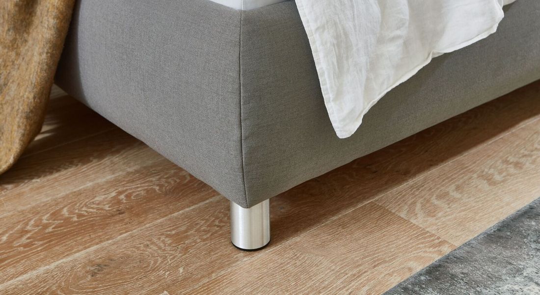 Polsterbett Gusana Webstoff mit Bettkasten