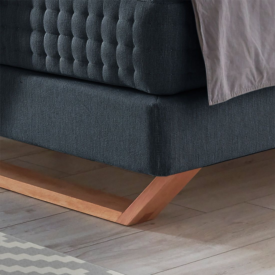 Boxspringbett Clarice Webstoff