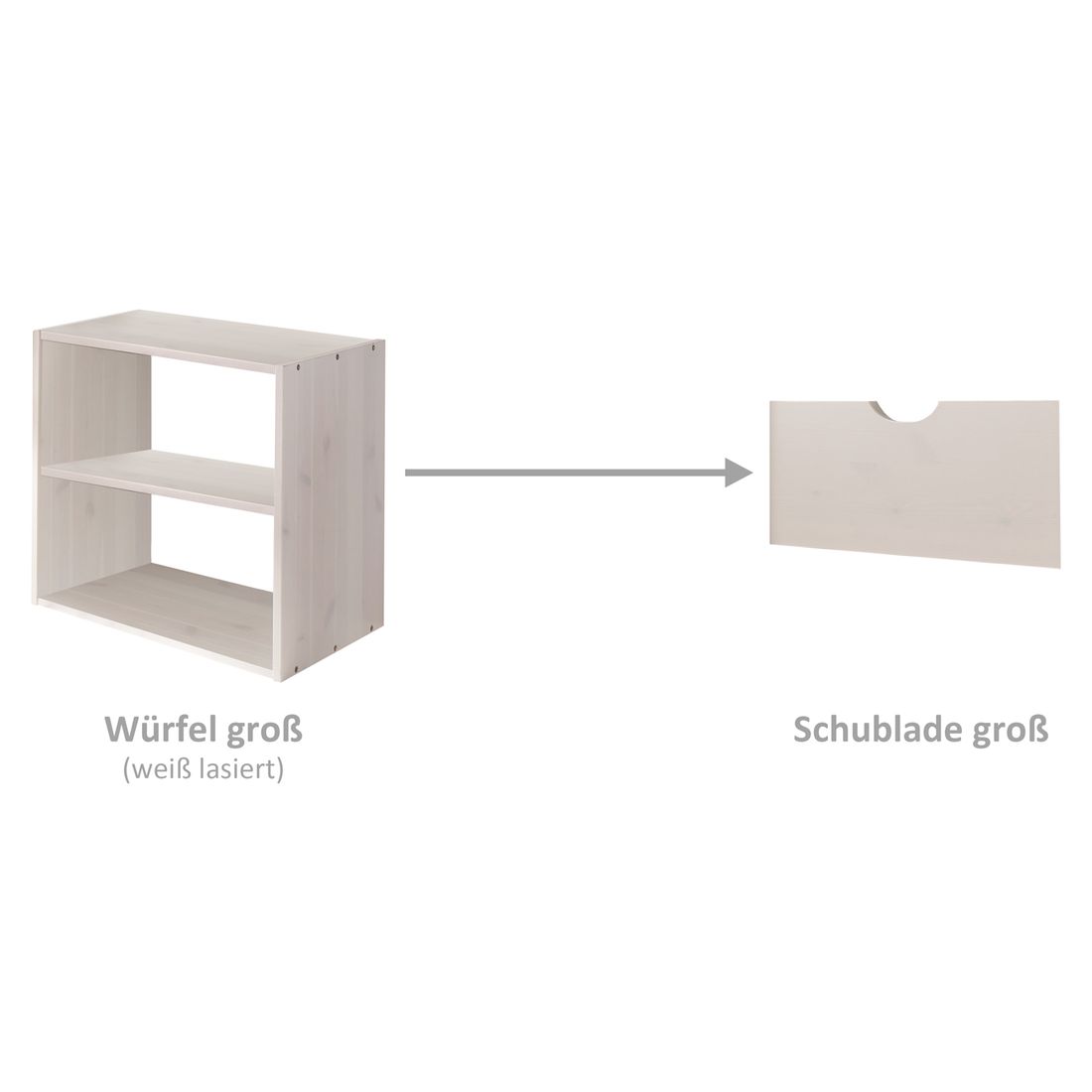 Schubladen für Würfel Kids Paradise