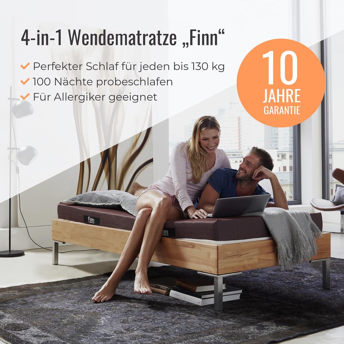 4-in-1 Komfortschaum-Wendematratze Finn