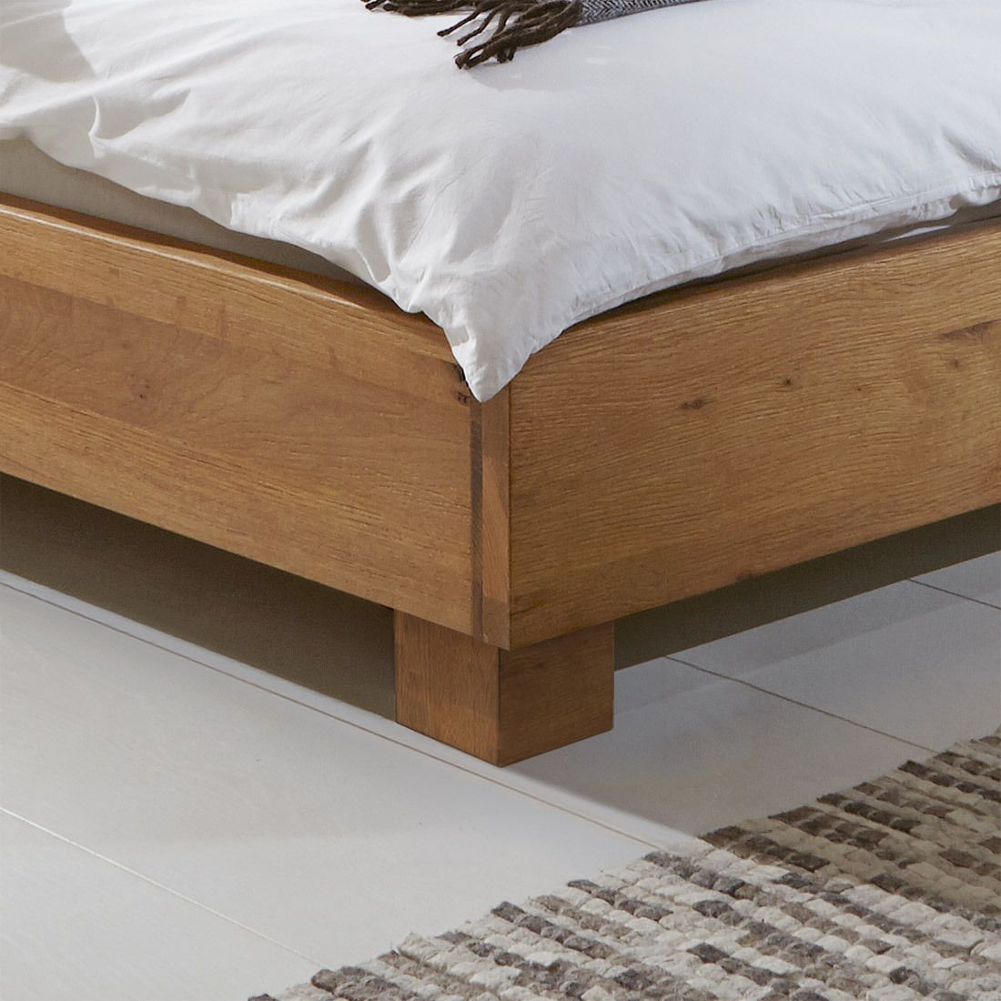 Bett Curada Wildeiche Massivholz