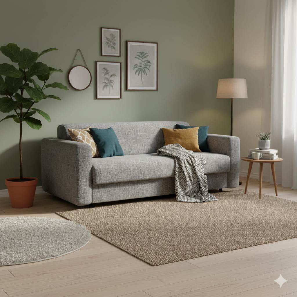 Schlafsofa Amida Webstoff/Bouclé