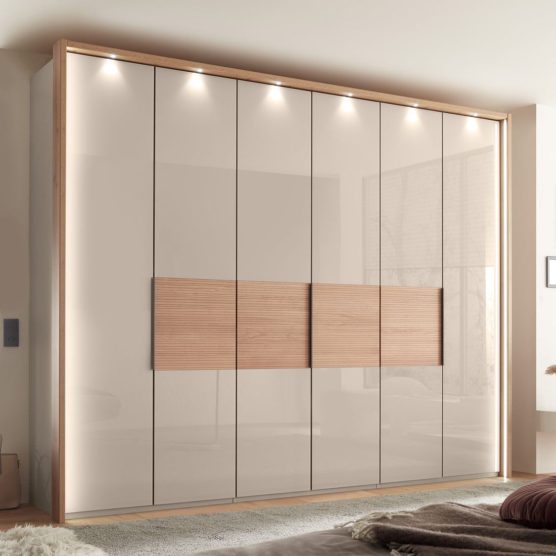 Drehtüren-Kleiderschrank Selunara