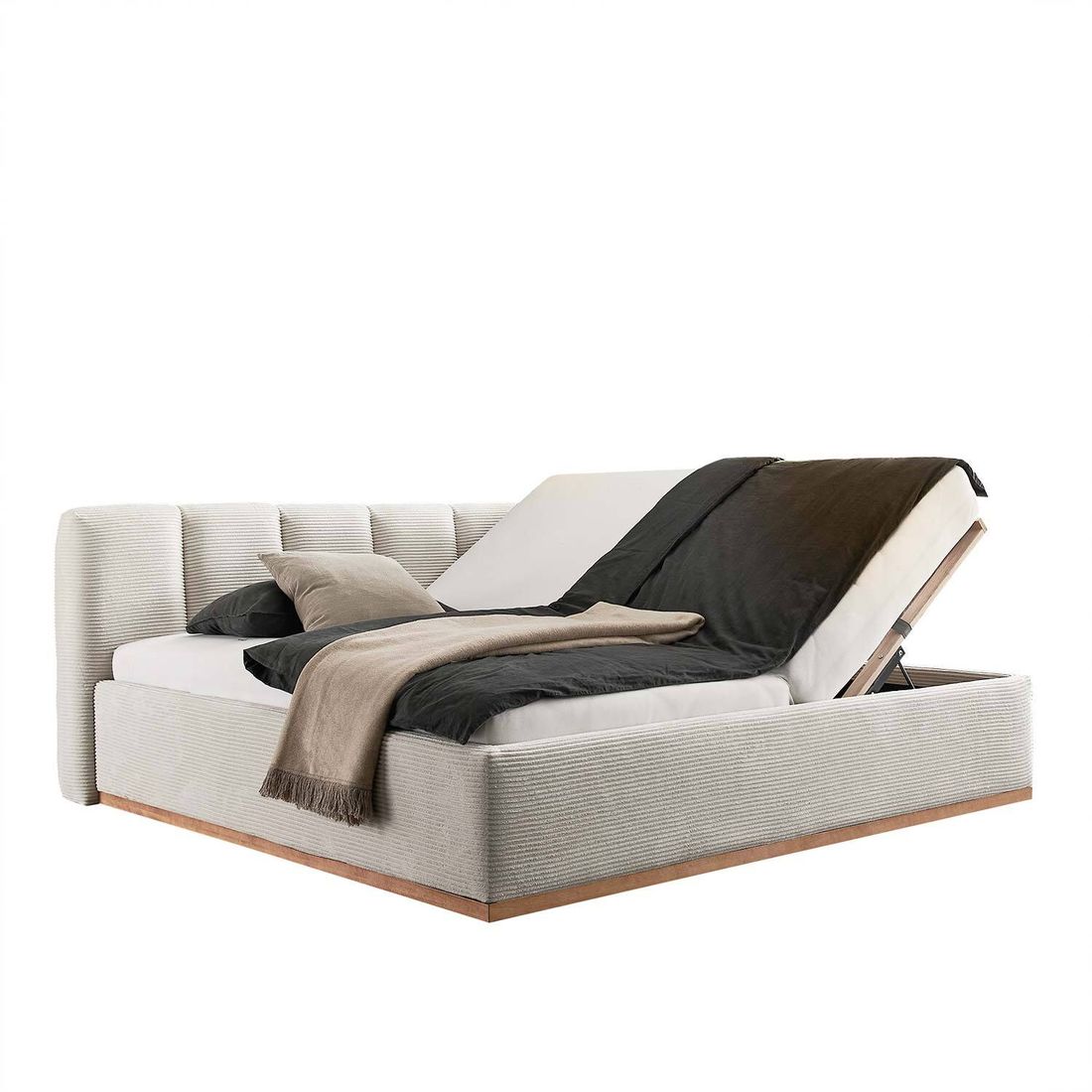 HOMELIV. Polsterbett SwitchIT La Palma Cord mit Bettkasten und Lattenrost