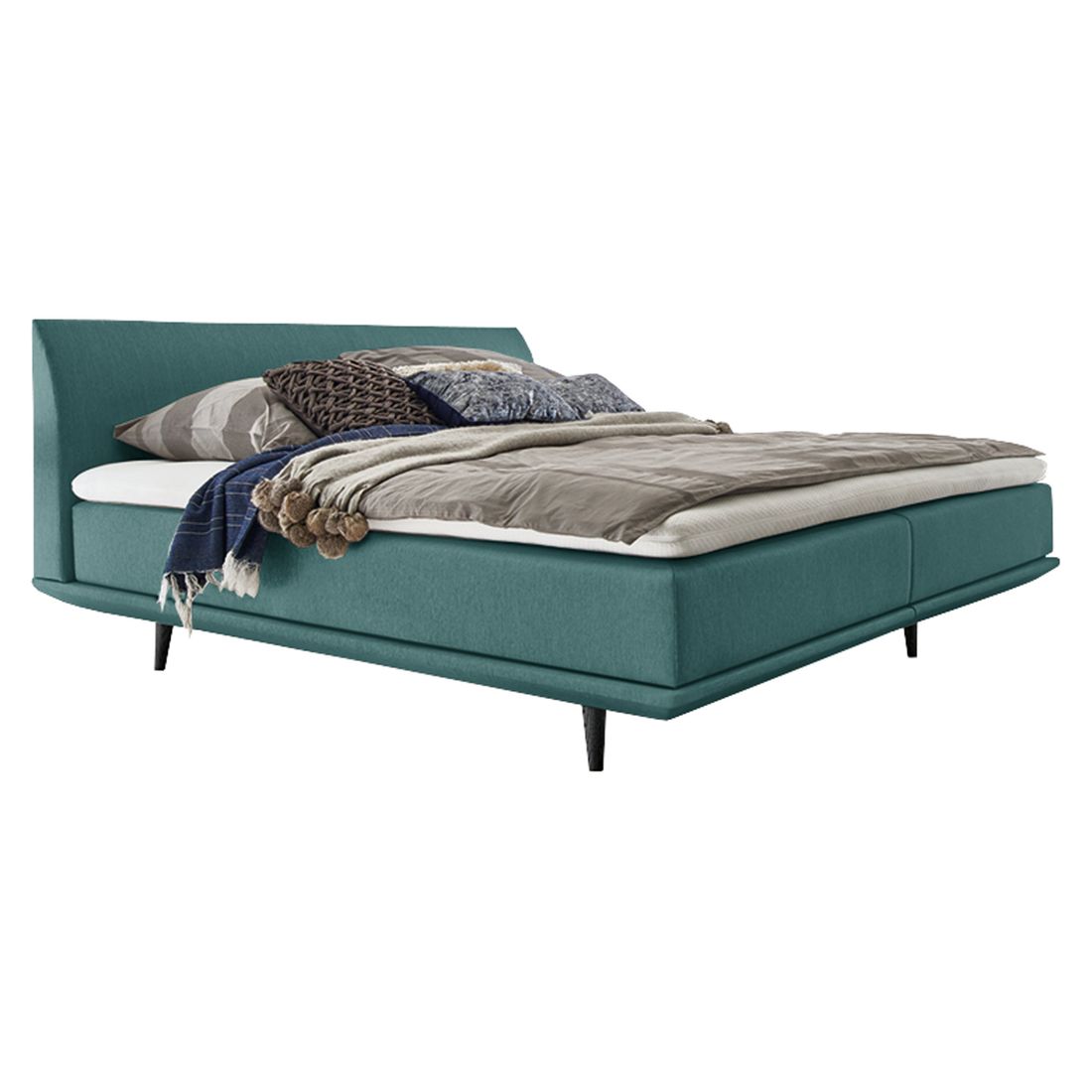 Boxspringbett Lajana Webstoff