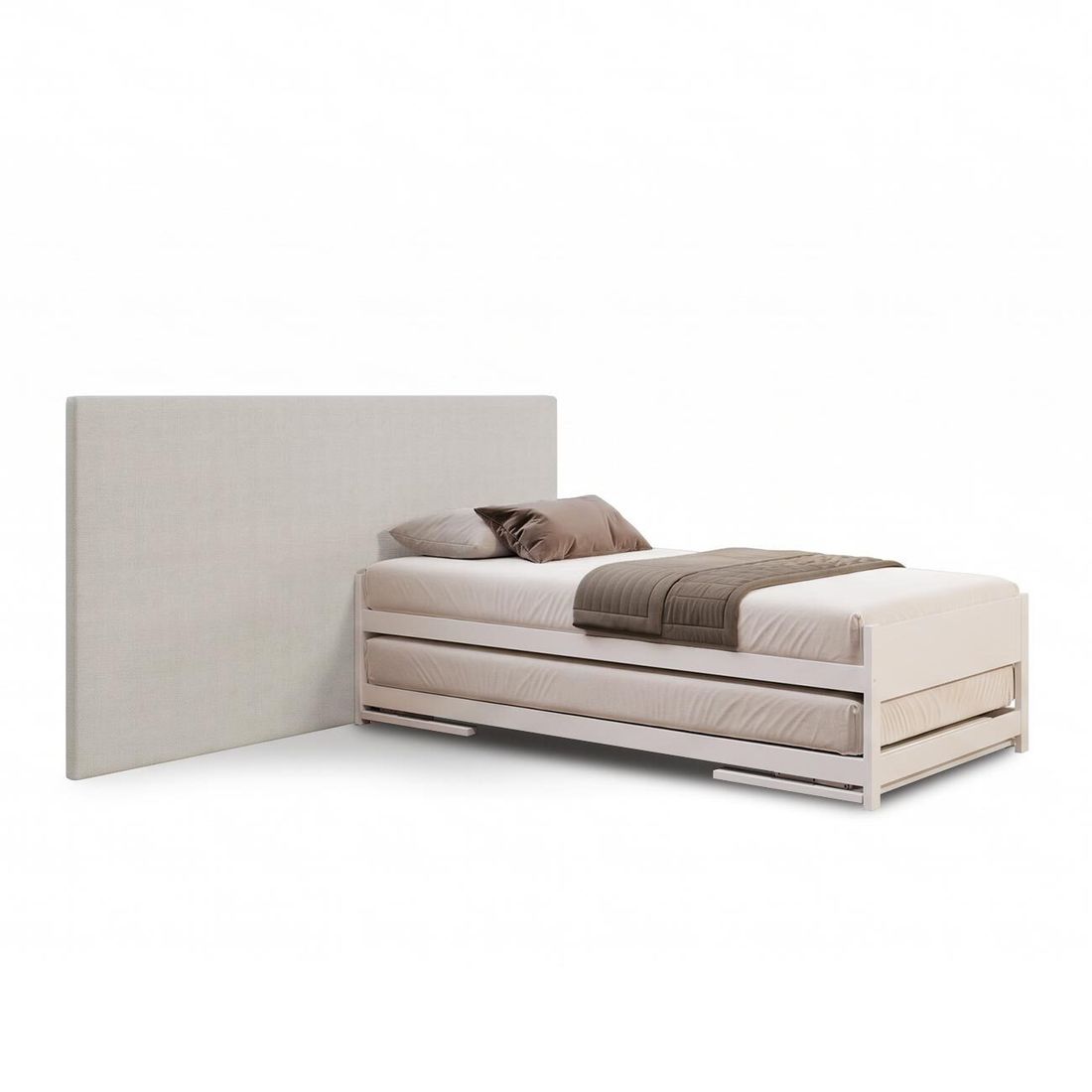 Ausziehbett On Top mit Lattenrost und Wandpaneel 2x 90x200cm