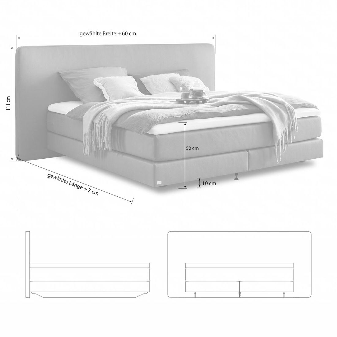 Boxspringbett Tecoa Kunstleder