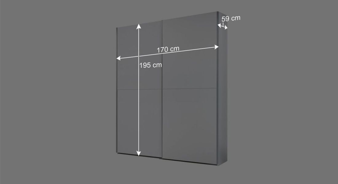 Schwebetüren-Kleiderschrank Salina