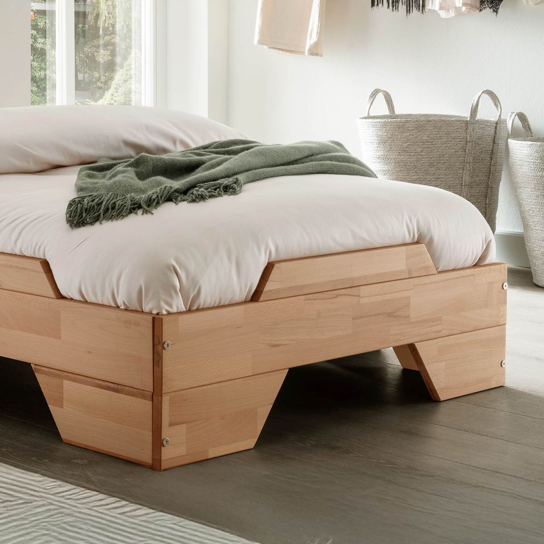 Stapelbett Narvik Buche Massivholz ohne Kopfteil