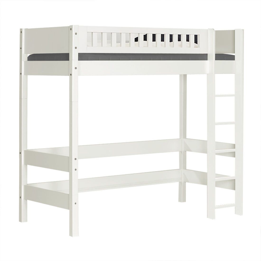 Maxi-Hochbett Kids Town Design Buche teilmassiv mit Lattenrost