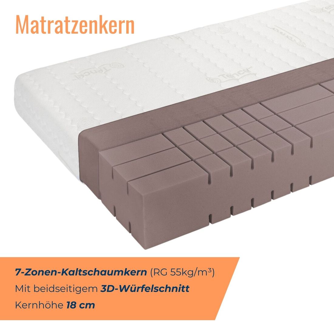 Kaltschaum-Matratze orthowell vital XXL