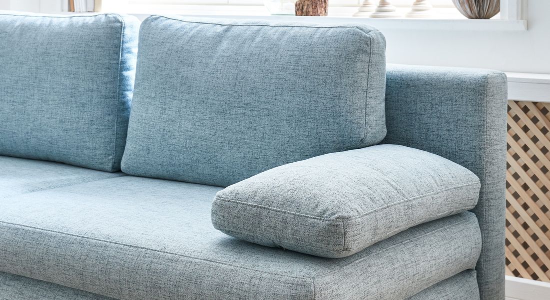 Schlafsofa Maranca Webstoff/Cord mit Bettkasten