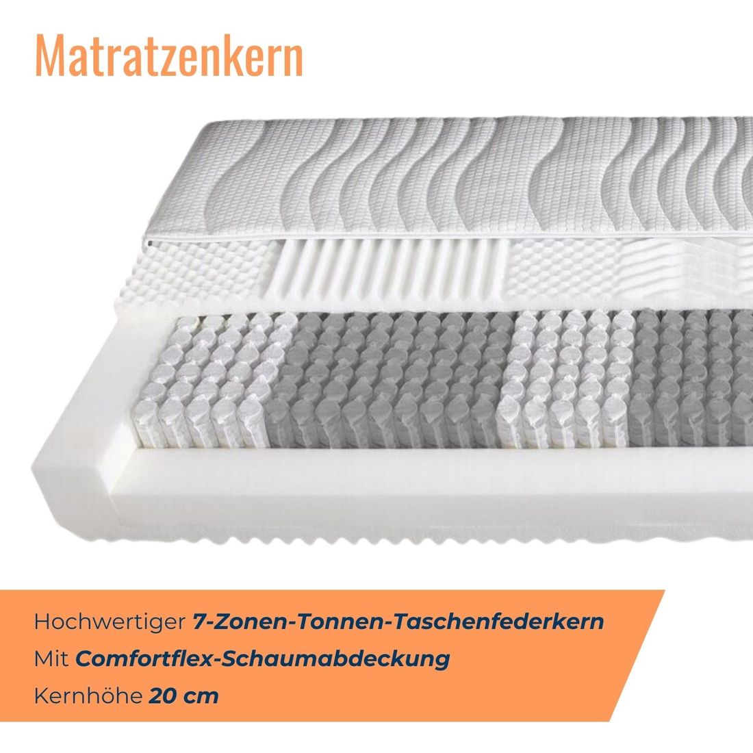 Taschenfederkern-Matratze Minea