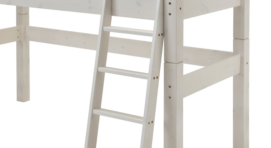 Midi-Hochbett Kids Dreams Kiefer Massivholz mit Lattenrost