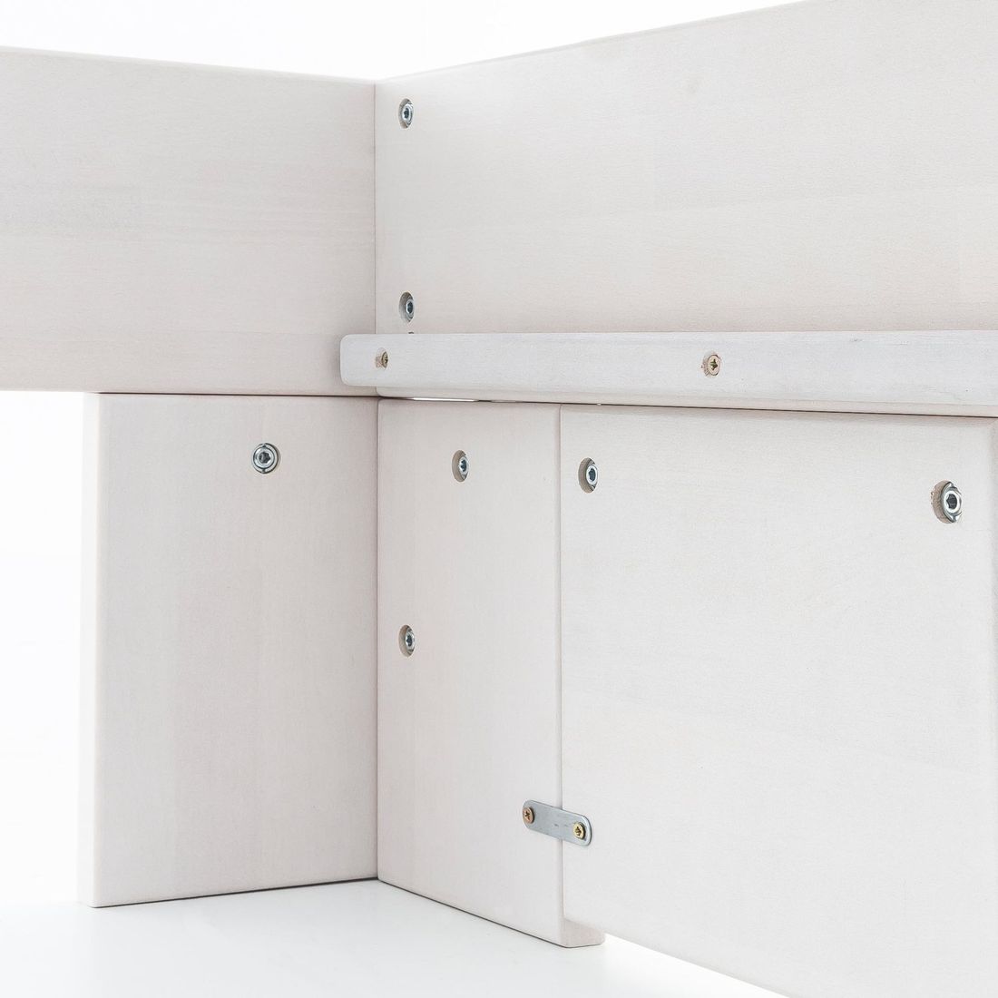 HOMELIV. Bett Valor Komfort Kernbuche Massivholz mit Schubkasten