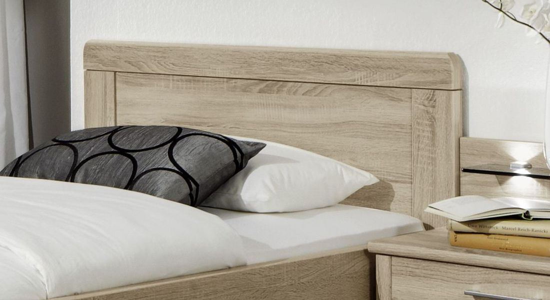 Seniorenbett Palmira Komfort Eiche Dekor mit Schubkasten