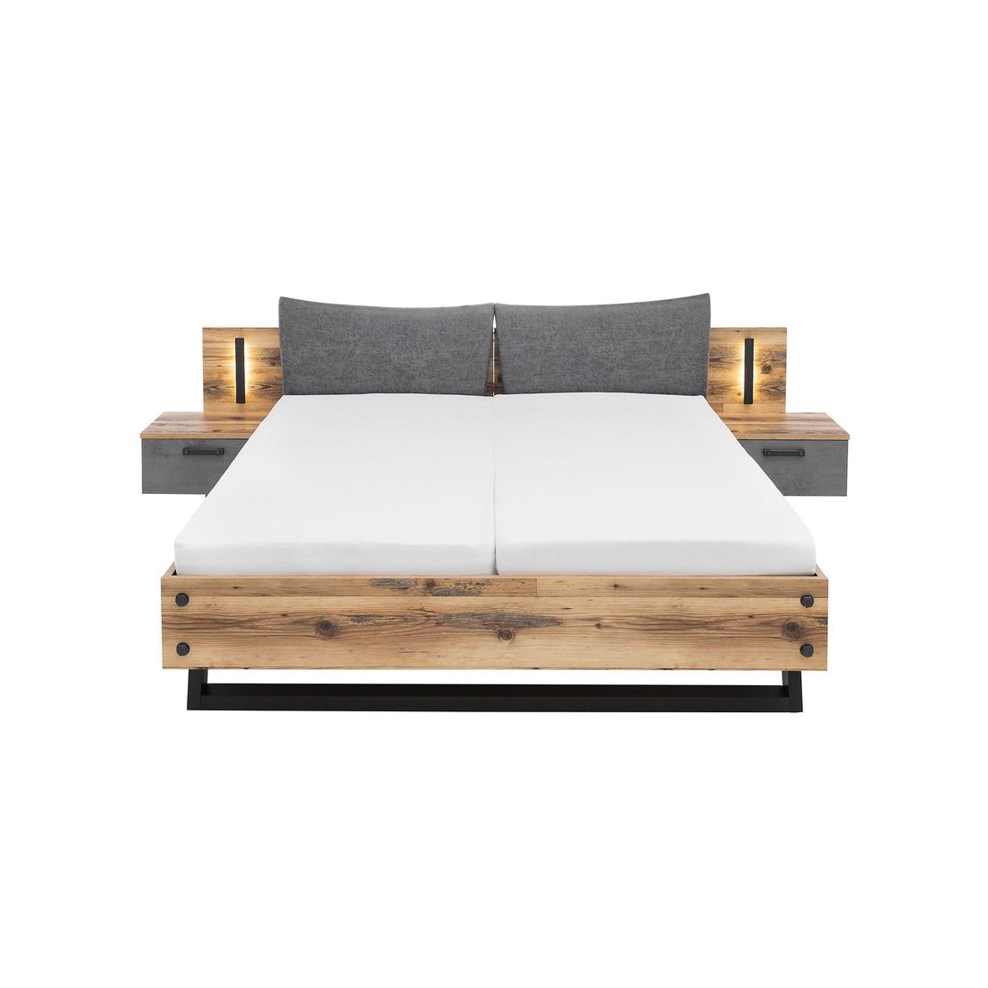 Bett mit Nachttischen Rocca