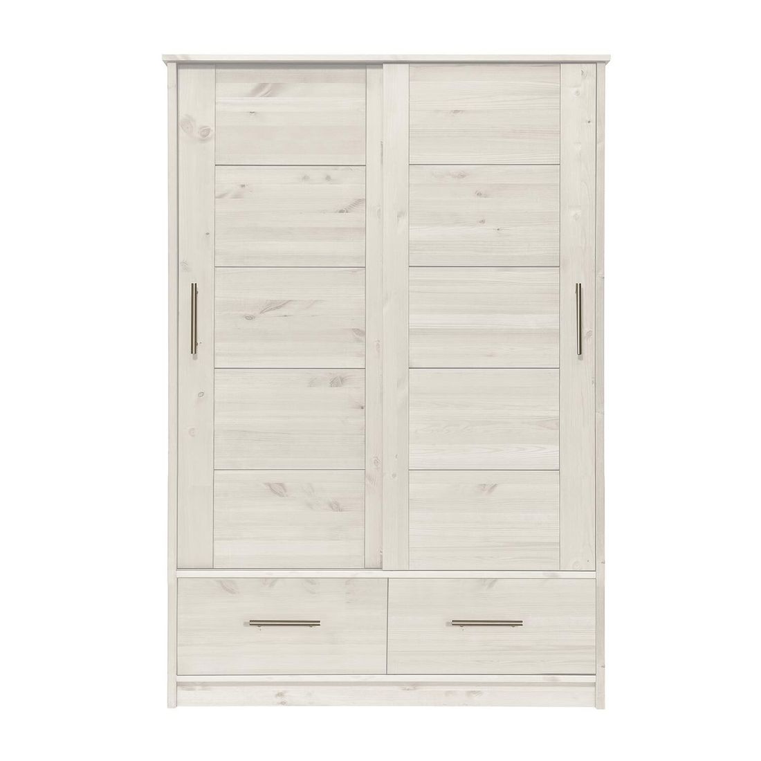 Schiebetüren-Kleiderschrank Kids Paradise Kiefer Massivholz mit Innenausstattung H 200cm