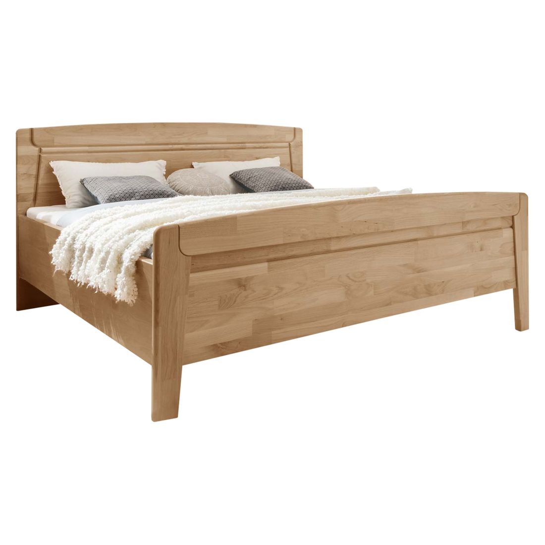 Doppelbett Temara Komfort Erle teilmassiv