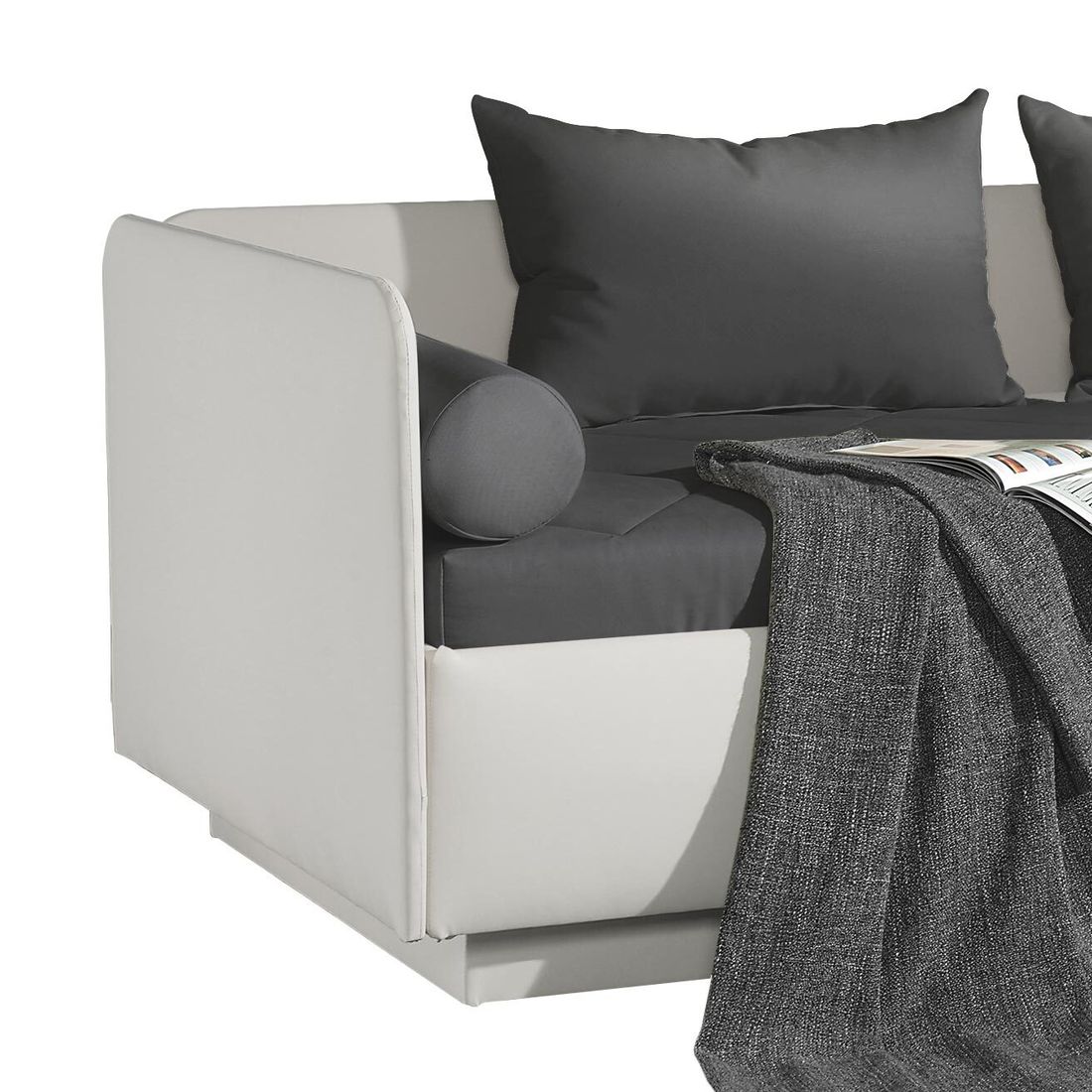 Schlafsofa Eriko Kunstleder mit Bettkasten