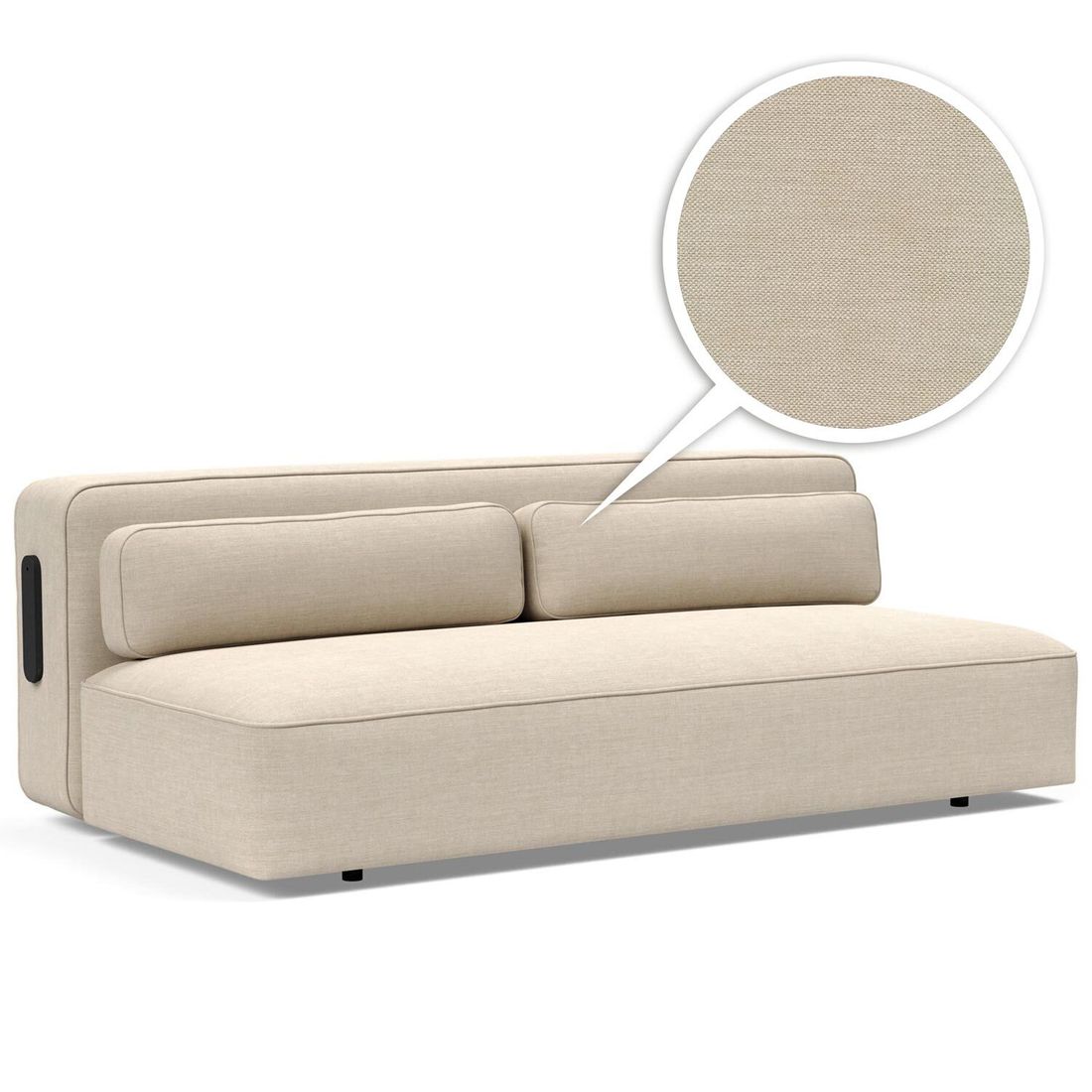 Schlafsofa Etsu Webstoff 207x110x70 cm
