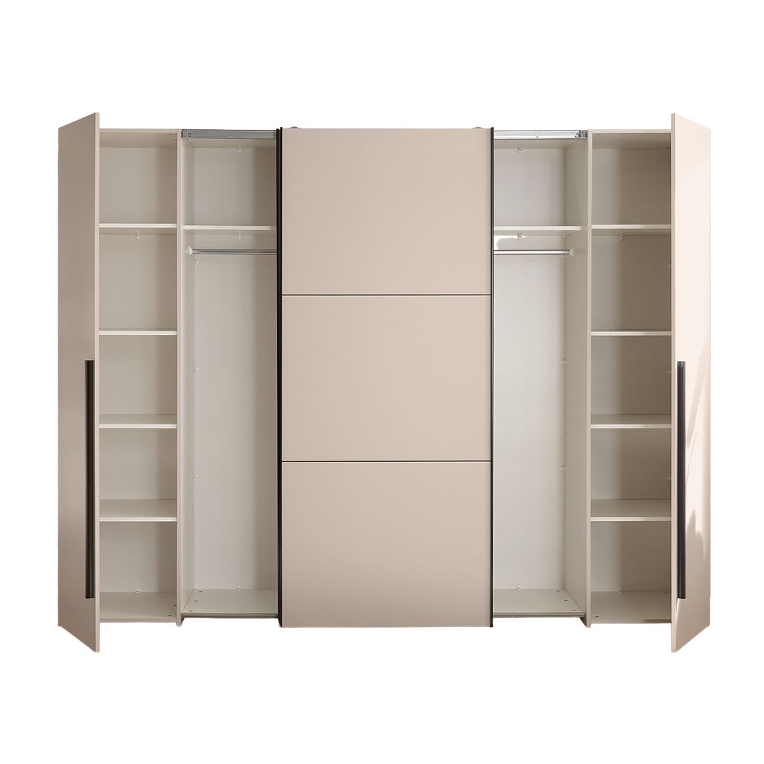 Schwebetüren-Kleiderschrank Amplia 267x205cm mit Innenausstattung