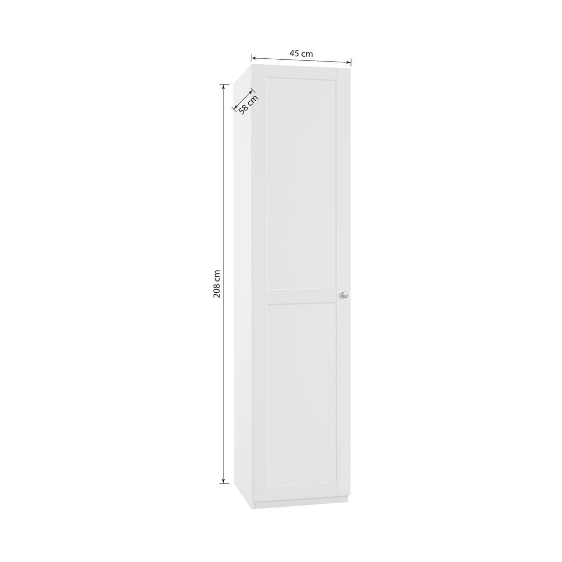 Drehtüren-Kleiderschrank Alvito