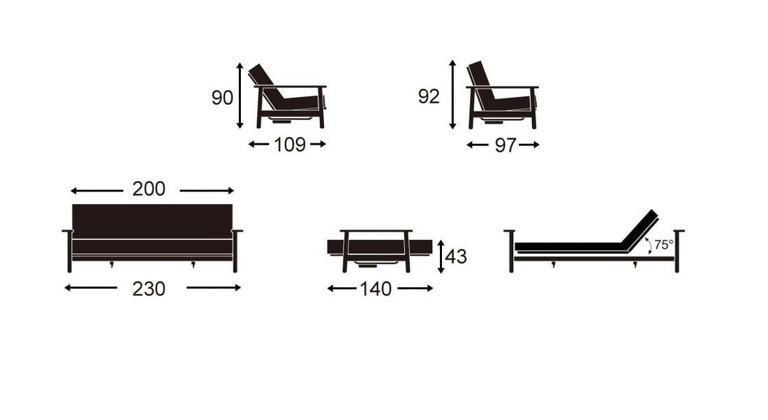 Schlafsofa Barrea