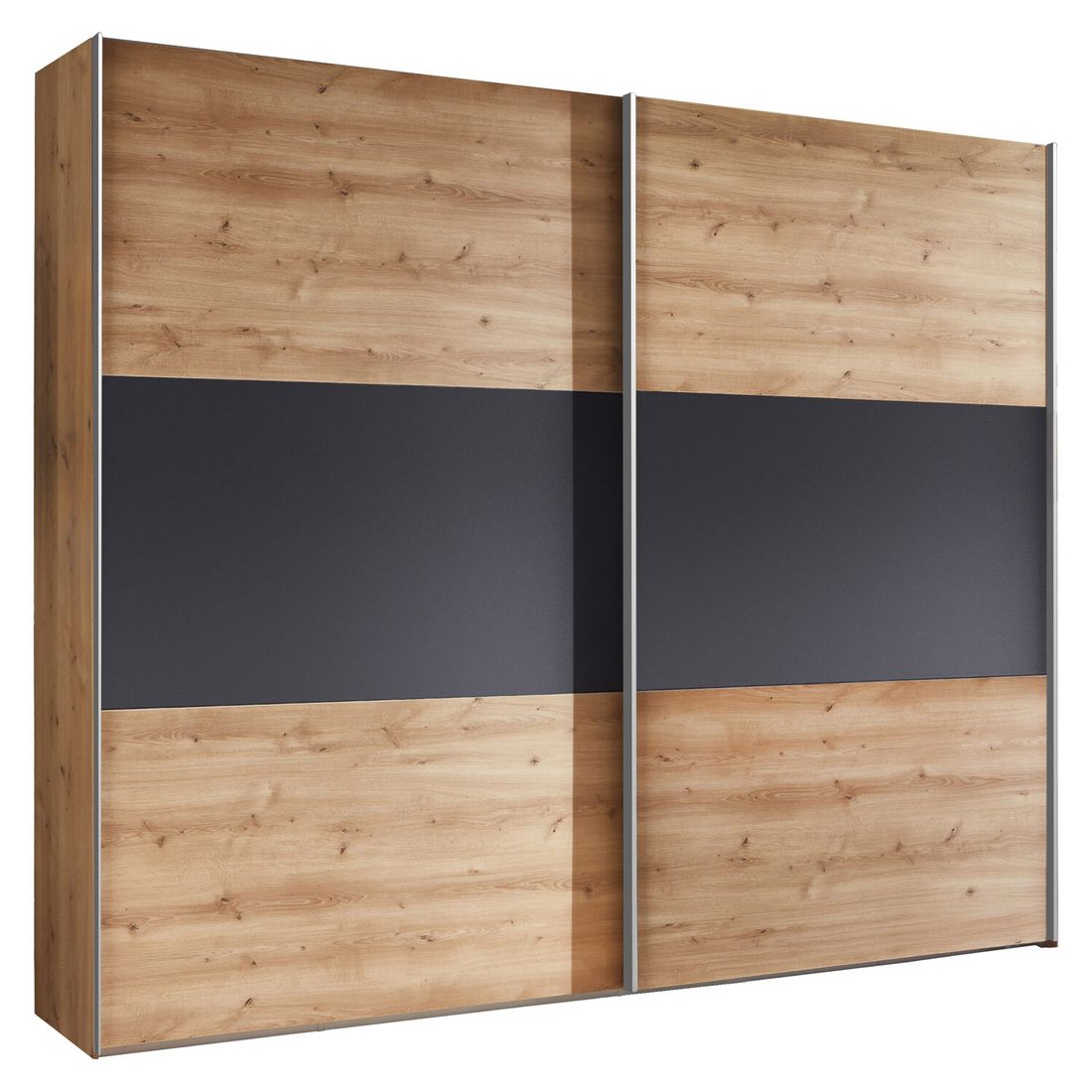 Schwebetüren-Kleiderschrank Marizo Eiche Dekor H 217cm