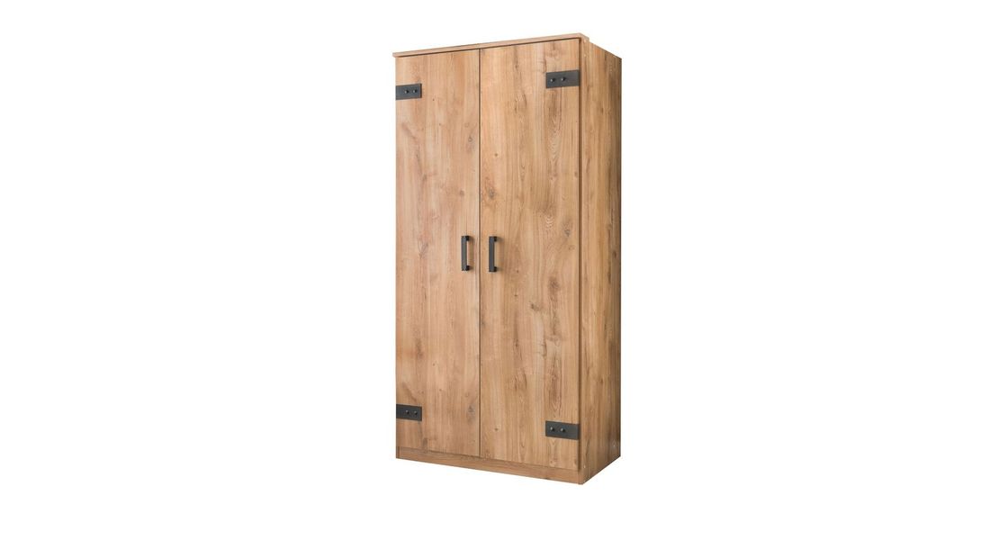 Drehtüren-Kleiderschrank Nolan Eiche Dekor