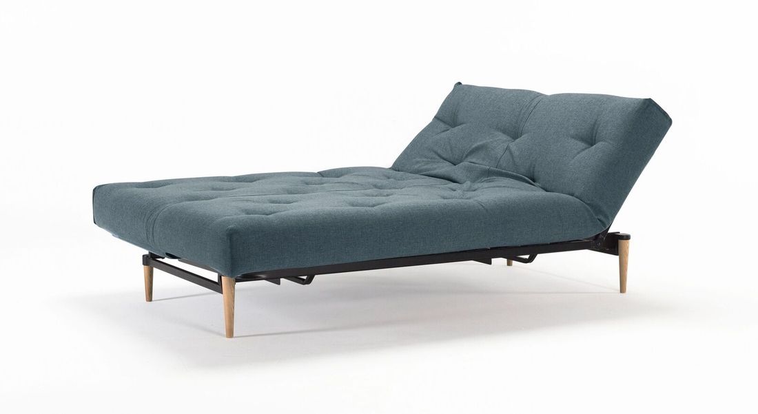 Schlafsofa Shapiro Webstoff/Cord mit Lattenrost und Stauraum