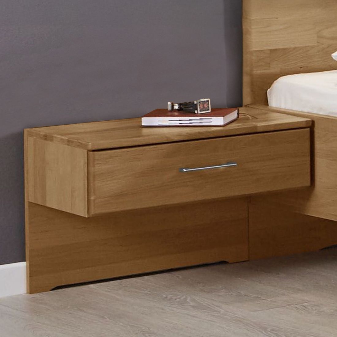 Nachttisch Aliano Erle teilmassiv H 44cm