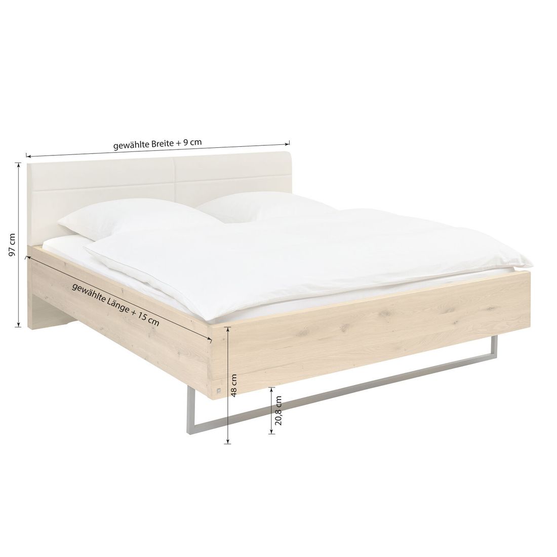 Musterring Bett San Francisco Komfort Eiche Dekor