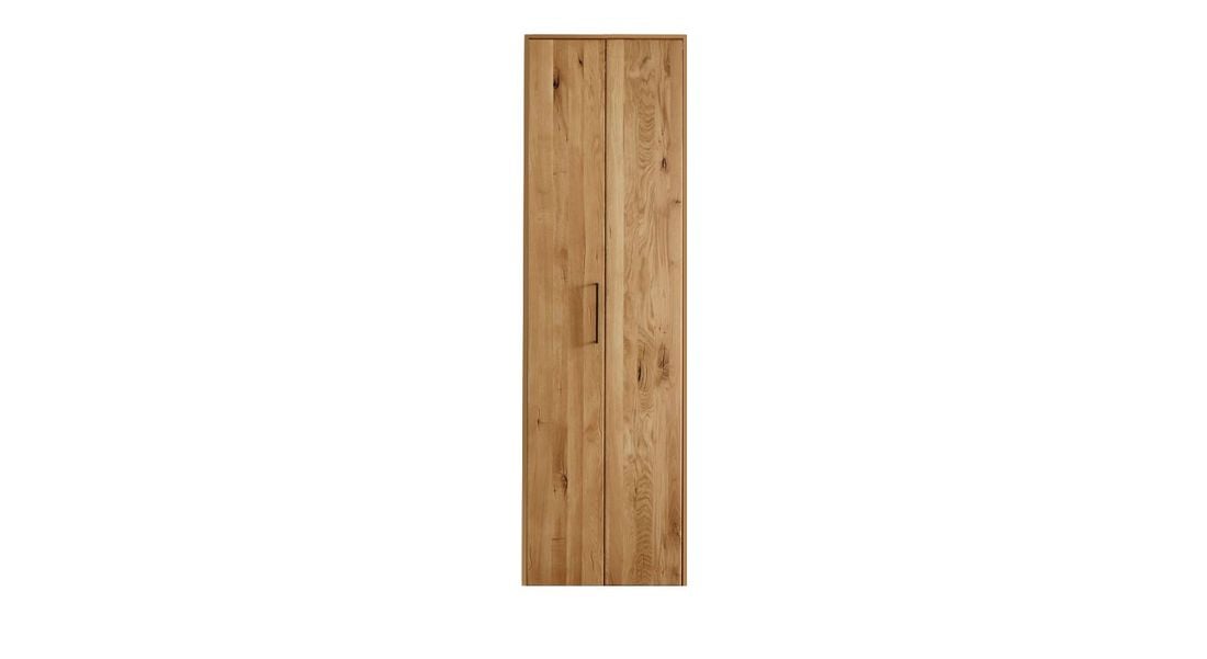 Falttüren-Kleiderschrank Lisana Wildeiche Massivholz