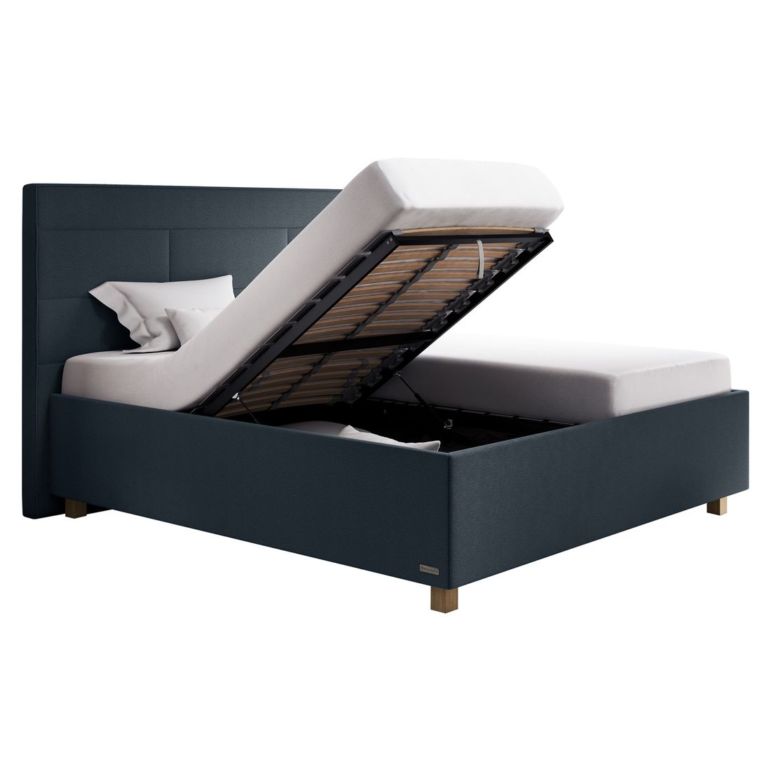 SCHLARAFFIA Polsterbett Verdi Komfort Microvelours/Webstoff mit Bettkasten und Lattenrost
