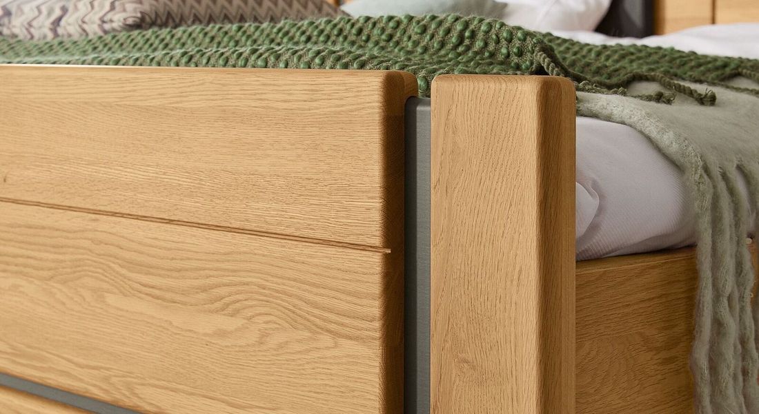 Musterring Bett Sorrent Komfort Eiche teilmassiv