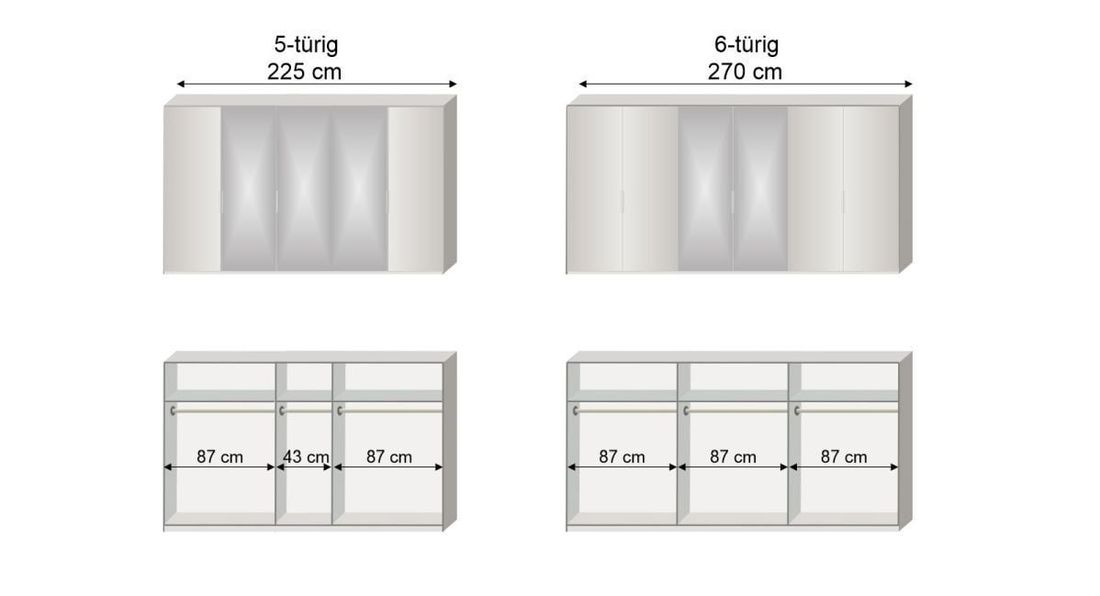 Drehtüren-Kleiderschrank Esperia Express