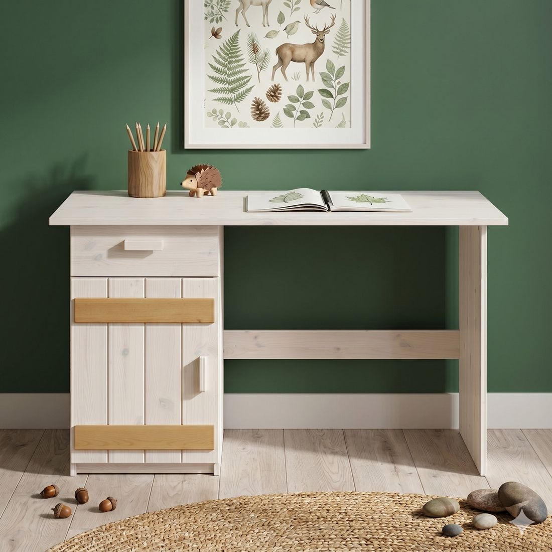 Abenteuer-Schreibtisch Kids Paradise Kiefer Massivholz