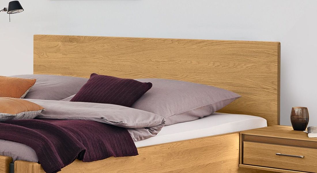 Musterring Bett Sorrent Komfort in Schwebeoptik Eiche teilmassiv