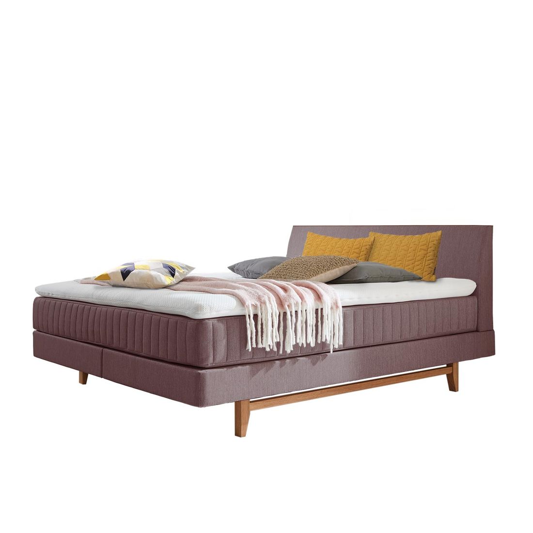 Boxspringbett Akela Eiche Webstoff