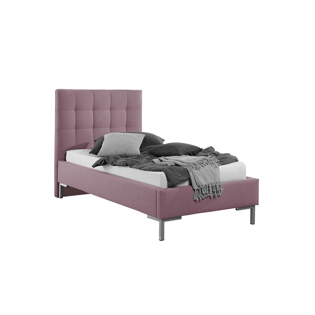 HOMELIV. Einzelbett Taviel Komfort Webstoff